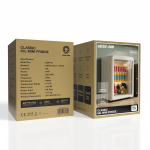 GMF-55 Mini Fridge, 55L Capacity, Transparent Door & Interior Lights - White - تصویر 6