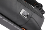 Laptop Backpack PDX533 - Water-Resistant PU, USB-C Port, Black/Orange - تصویر 16
