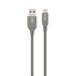 Braided USB-A to Lightning Cable 12W 1m, Grey