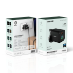 AVS Connect TFT Wall Charger with PD 45W, GaN Technology, Dynamic Display - Black - تصویر 3