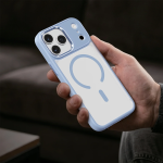 Titan MagSafe iPhone 18/17 Pro Max Case - Metal Buttons, Blue - تصویر 2
