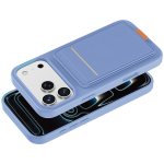 Leather Regal Case for iPhone 18 Pro - Card Holder, Blue - تصویر 5