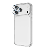 4 in 1 iPhone 18 Pro Max Defender Pack (Camera Lens + HD Glass + Back Film + Cover) - Blue - تصویر 3