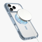 ATHENS MagSafe iPhone 18 Pro Case, PC/TPU/TPE Hybrid Material, Reinforced Corners - Blue - تصویر 3