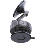 GX-12 MagSafe Suction Phone Holder, 360° Rotation, N52 Strong Magnets, Washable Suction Cup, Dashboard Fit - Black - تصویر 4
