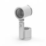 Como Folding Fan with LED Lamp, 7200mAh Battery, Portable Table Fan - White - تصویر 10