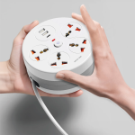 Orbit Power Strip 7-in-1 with Retractable 2.8m Power Cord 2500W - White - تصویر 3