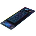 Gaming Mouse Pad - 15W Wireless Charger, RGB, Black
