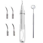 ULTRASONIC Tooth Cleaner, 3×Cleaning Modes, 80ml Capacity - White