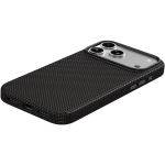 Florenza Woven Fabric MagSafe Case for iPhone 18 Pro Max/17 Pro Max 2600GS Drop Protection - Black - تصویر 6
