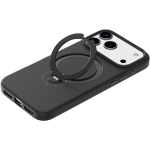 Minister iPhone 18 Pro MagSafe Case, PU Leather, 360 Rotating Stand - Black - تصویر 7