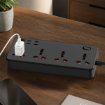 Power Strip GS-700 - 2500W, Black - تصویر 3