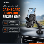 Blue Extendable Cradle Phone Holder - Black - تصویر 3