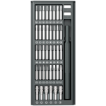 GMS-80 80-in-1 Precision Screwdriver Set Aluminum Alloy Handle Compact Design - Grey - تصویر 6