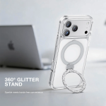 Richmond iPhone 18 Pro Max MagSafe Case with 360 Glitter Stand - Clear - تصویر 6