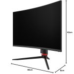 Gaming Monitor PDX546 - 27-inch Curved 280Hz FHD, RGB - تصویر 9