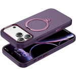 Kenton MagSafe Leather Case with Ring Kickstand for iPhone 18 Pro Max/17 Pro Max - Burgundy - تصویر 6