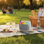 Karaoke Speaker Melody Mini GNMLDYSP38BG - Beige - تصویر 3