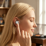 BILBAO Wireless Earbuds, Bluetooth V6.0, Dual-Mic Clear Calls - White - تصویر 3