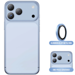 iPhone 18 Pro Max Camera Lens Protector, Anti-Glare, 9H Tempered Glass - Blue - تصویر 4