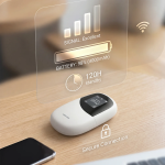 Connect 4G LTE Portable MiFi Router with Wi-Fi 6, 4000mAh Battery, Up to 10 Users - White - تصویر 4
