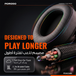 Gaming ALOMA Wired Gaming Headphones 50mm Drivers RGB Soft Over-Ear Pads Mic for PC Consoles - Black - تصویر 5
