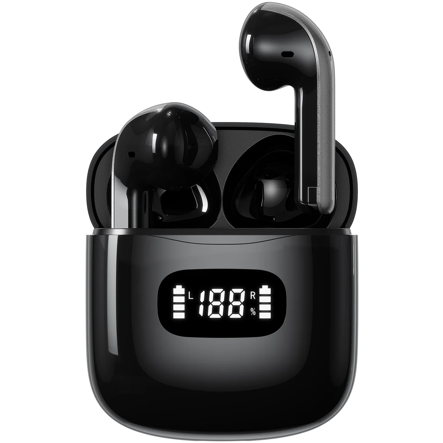 Carlton Wireless Earbuds, Bluetooth V6.0, 12Hrs Playtime, Dual-Mic Clear Calls - Black Carlton Wireless Earbuds, Bluetooth V6.0, 12Hrs Playtime, Dual-Mic Clear Calls - Black - تصویر 1