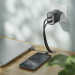 Wall Charger GNS451C1AUKBK - 45W PD, USB-A & USB-C, Black - تصویر 2