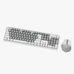 Wireless Gaming Keyboard & Mouse PDX225-WHB - White/Black - تصویر 2