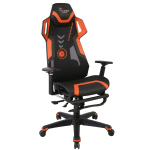 Gaming Chair PDX370BKOG - RGB Lighting, Built-in Speaker, Black/Orange
