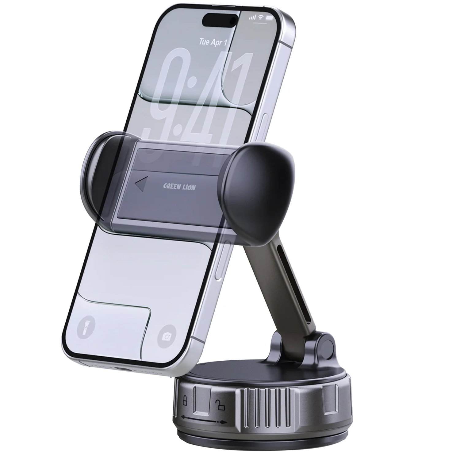 GX-11 Suction Phone Mount, 4.0"-7.0" Devices, 360° Rotation, Dashboard Fit, Washable Suction Cup - Black GX-11 Suction Phone Mount, 4.0"-7.0" Devices, 360° Rotation, Dashboard Fit, Washable Suction Cup - Black - تصویر 1