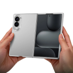 Delgado PC Case for Samsung Galaxy Z Fold 8, Anti Fingerprint, Antibacterial Coating - Clear - تصویر 4