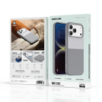 NICE MagSafe CASE for iPhone 18 Pro with Metal Buttons, Anti-Slip Texture - Silver - تصویر 7