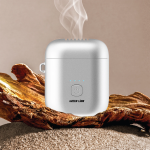 Pocket Bakhour Portable Electric Incense Burner with Nickel Heating - Silver - تصویر 4