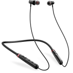 Milot Wireless Neckband Earbuds, Bluetooth V6.0, 12 Hrs Playtime - Black