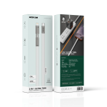 Data Cable GN2N1ULT12MWH - 2-in-1 USB-C/Lightning, White - تصویر 3