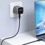 PRIME AVS TFT Wall Charger GaNStorm Technology, USB-C Output, PD 65W, TFT Dynamic Display - Grey - تصویر 2
