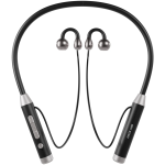 Clip Fit OWS Neckband Earbuds, 30 Hours Playtime, Bluetooth V5.4, TF Card Playback, Built-In Flashlight - Black