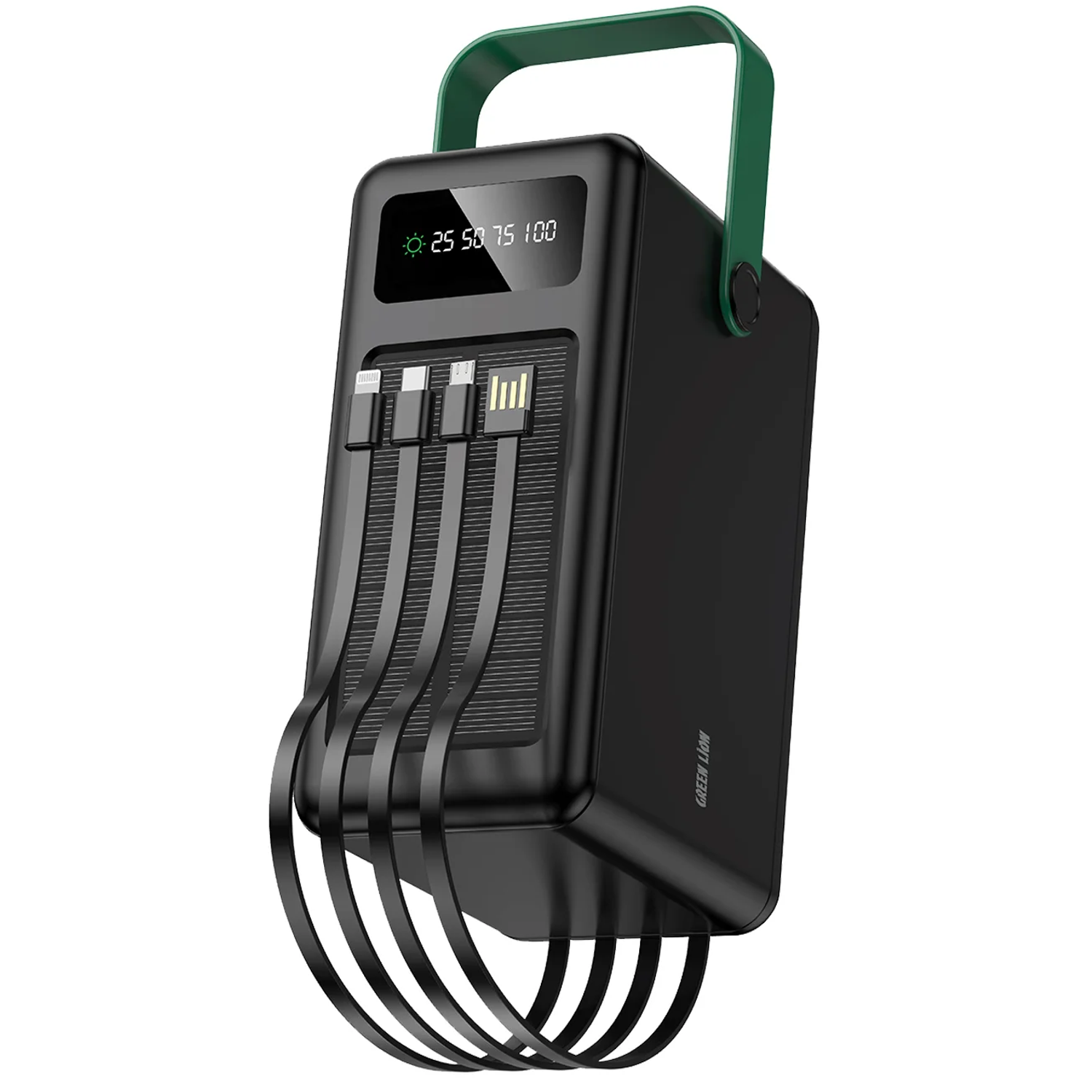 Power Bank GL-PXB7 - 120000mAh Solar, Black Power Bank GL-PXB7 - 120000mAh Solar, Black - تصویر 1