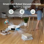 Robot Vacuum Cleaner GRE-9904907WHI - Auto Empty & Refill, White - تصویر 3