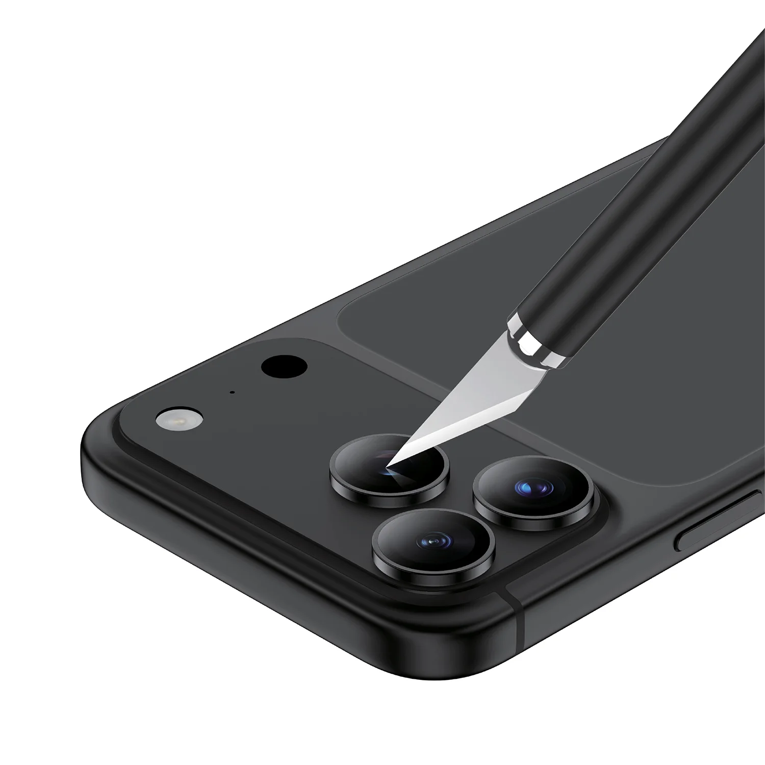 Classic Camera Lens Protector for iPhone 18 Pro Max, Ultra Slim, 9H Hardness - Black Classic Camera Lens Protector for iPhone 18 Pro Max, Ultra Slim, 9H Hardness - Black - تصویر 1