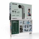 TRAINER T2 Handheld Massage Gun 30W 9 Speeds 6mm Amplitude 4 Heads USB-C - Grey - تصویر 9