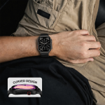 Smart Watch Ultra Curve GNULCURSW66BK - Wireless Charging, Black - تصویر 2