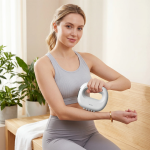 RING Massager Deep Tissue Relief 15W 8 Vibration Modes Adjustable Belt USB-C - White - تصویر 3