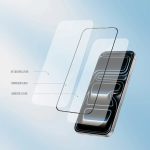 3D Silicone Plus iPhone 18 Pro Max Screen Protector - Black Edge/Clear - تصویر 2