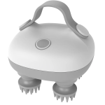 Scalp Massager 360° Detachable Heads Red Light Therapy IPX6 4 Speeds USB-C - Grey - تصویر 3