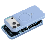 Silicone Stand Case for iPhone 18 Pro, 360° Rotating Stand - Blue - تصویر 9
