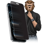 9H Steve Privacy Screen Protector for iPhone 18 Pro - Anti-Spy, Black Edge
