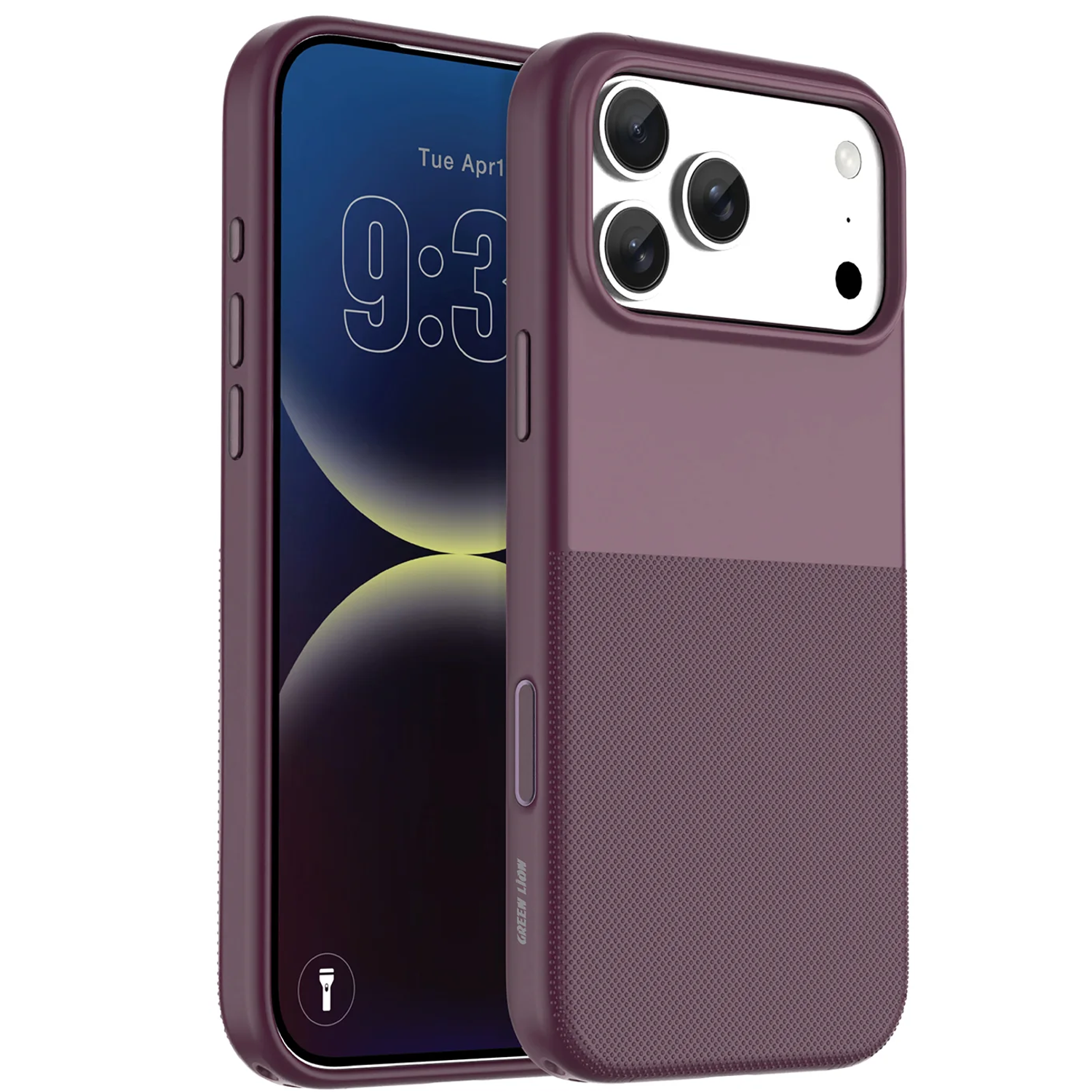 NICE MagSafe CASE for iPhone 18 Pro with Metal Buttons, Anti-Slip Texture - Burgundy NICE MagSafe CASE for iPhone 18 Pro with Metal Buttons, Anti-Slip Texture - Burgundy - تصویر 1