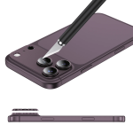 iPhone 18 Pro Camera Lens Protector, Anti-Glare, 9H Tempered Glass - Burgundy - تصویر 2